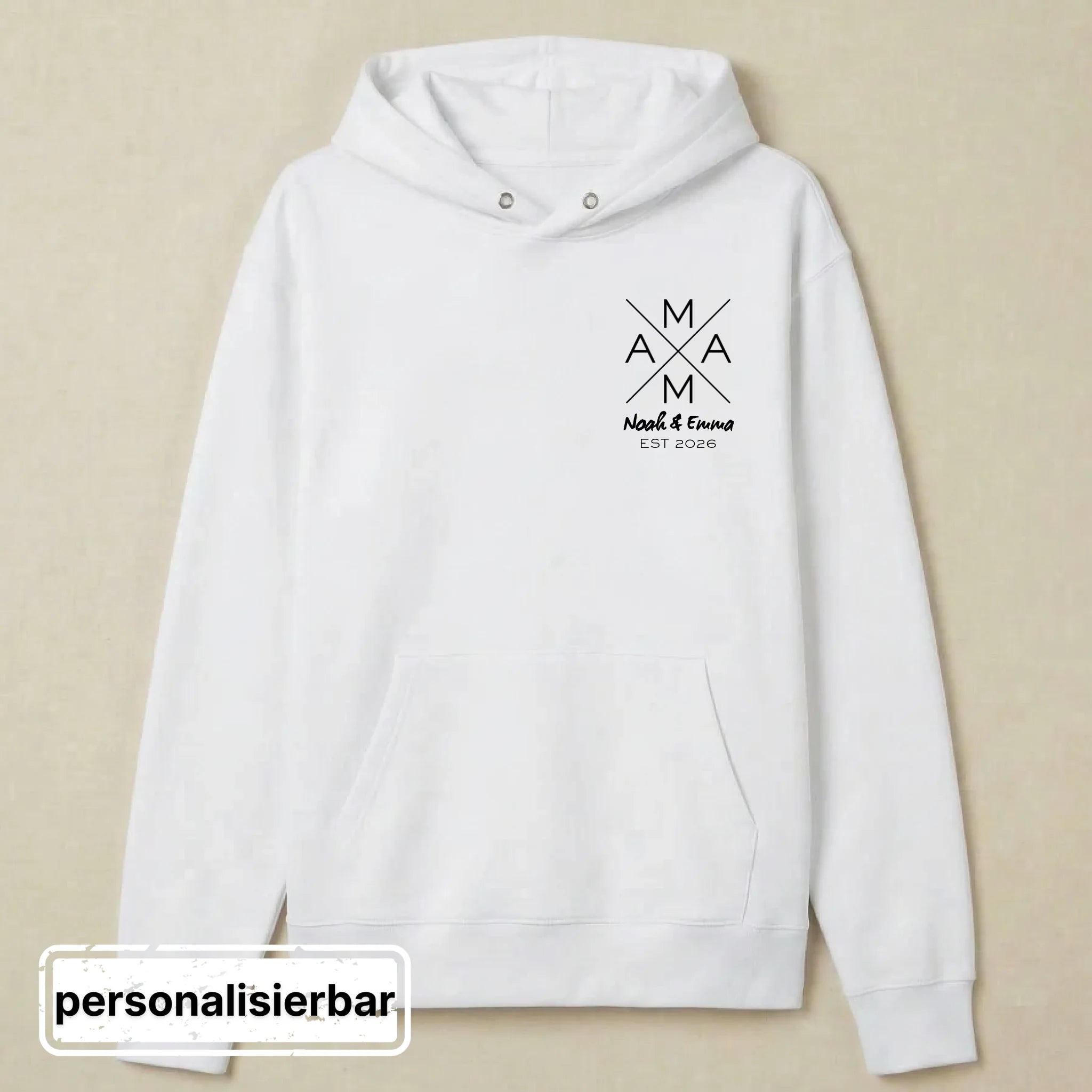 Hoodie front - weiß