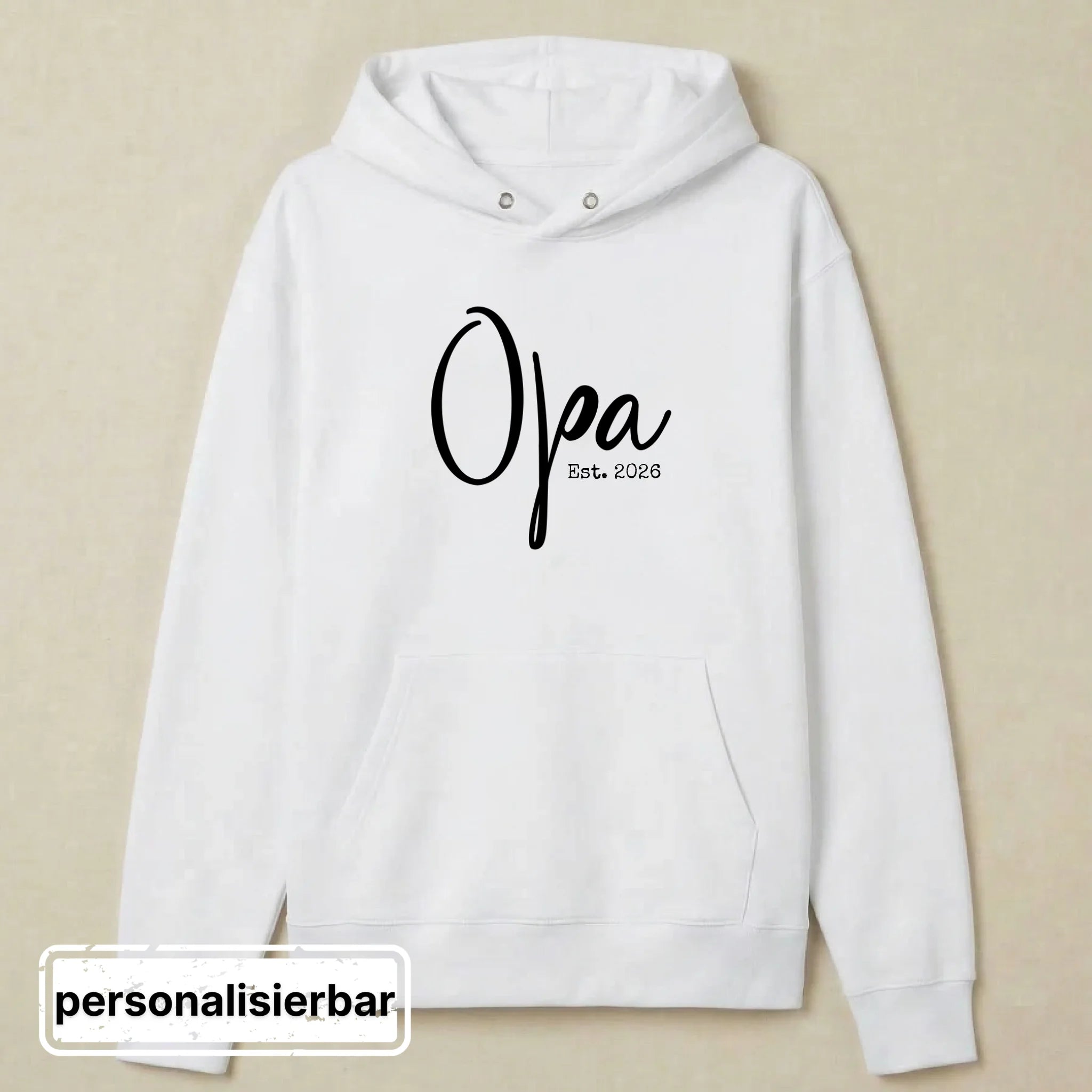 Hoodie front - weiß