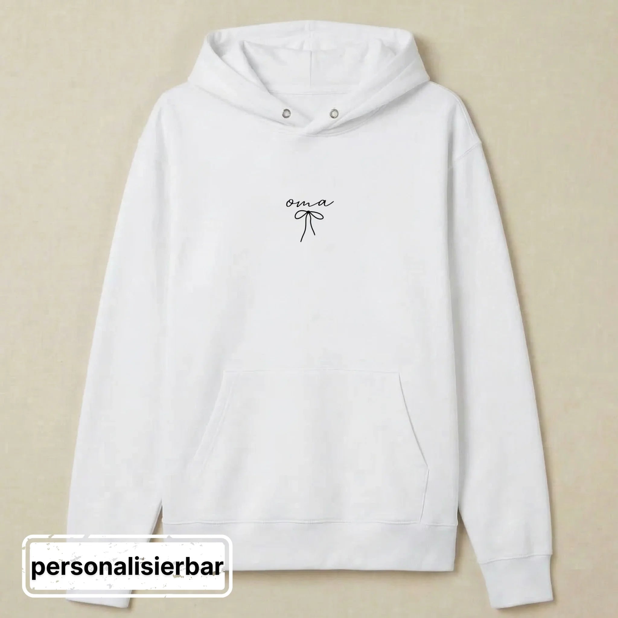 Hoodie front - weiß