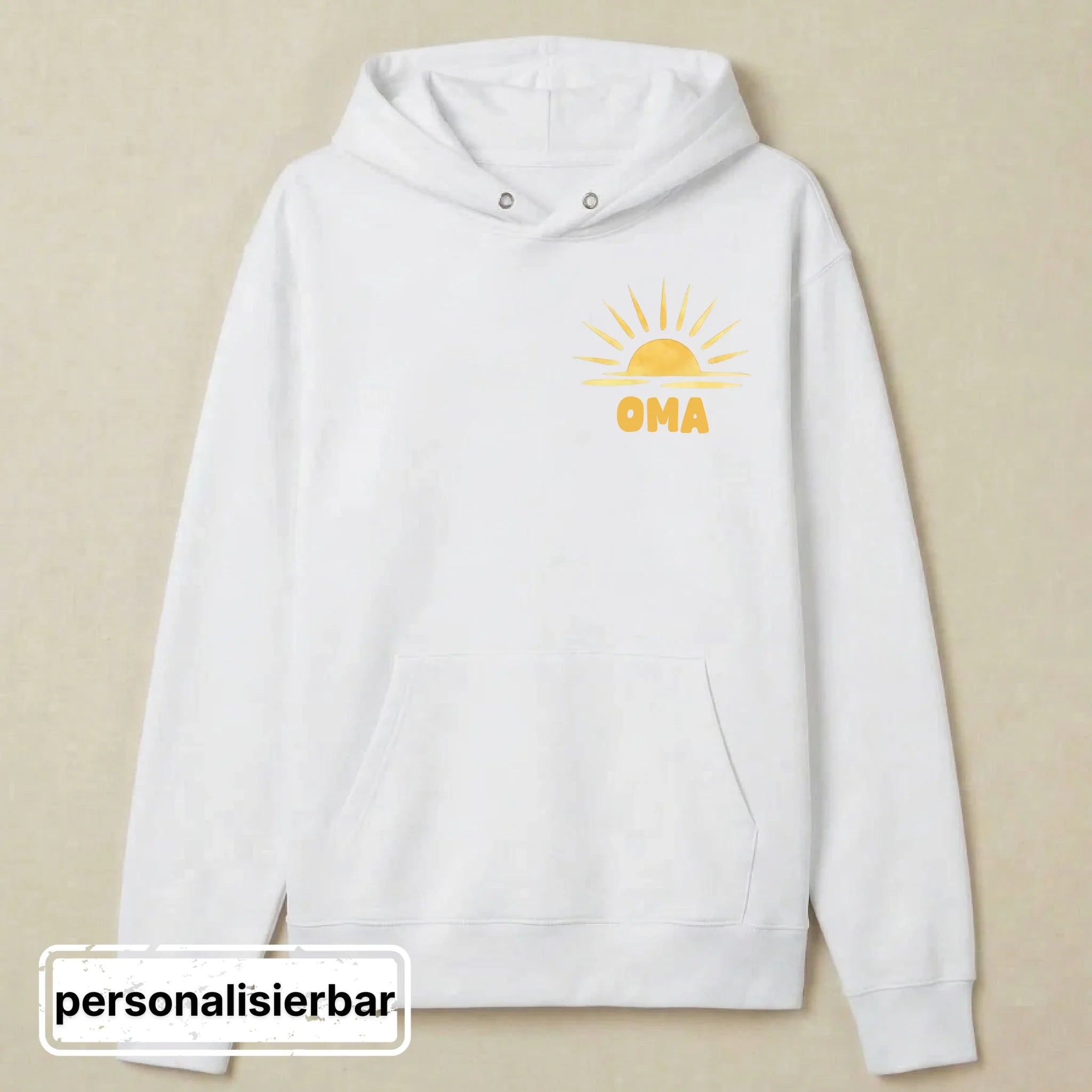 Hoodie front - weiß