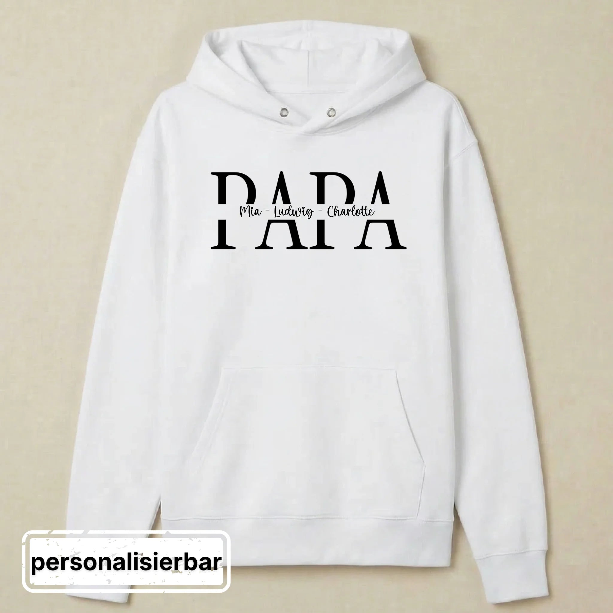 Hoodie front - weiß