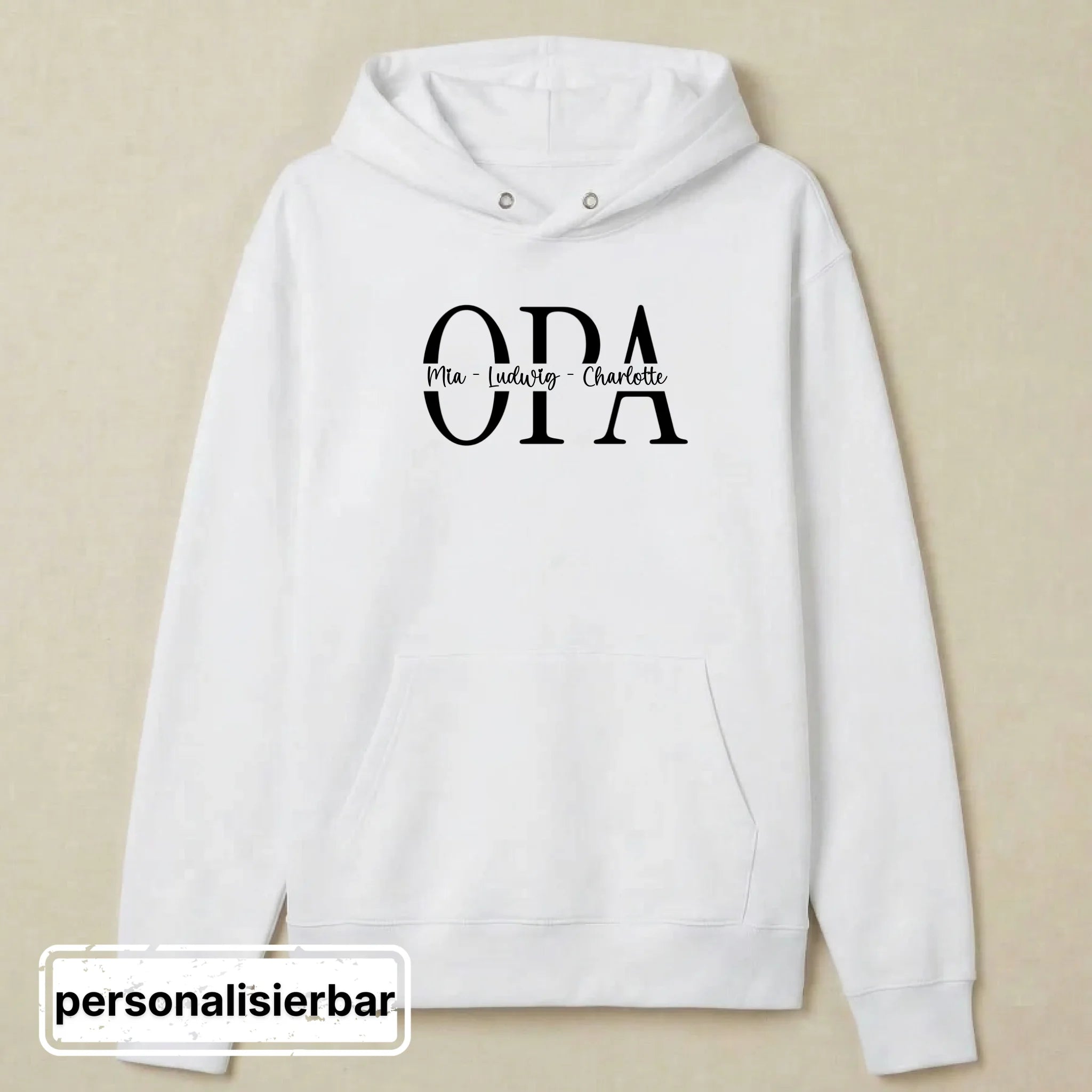 Hoodie front - weiß