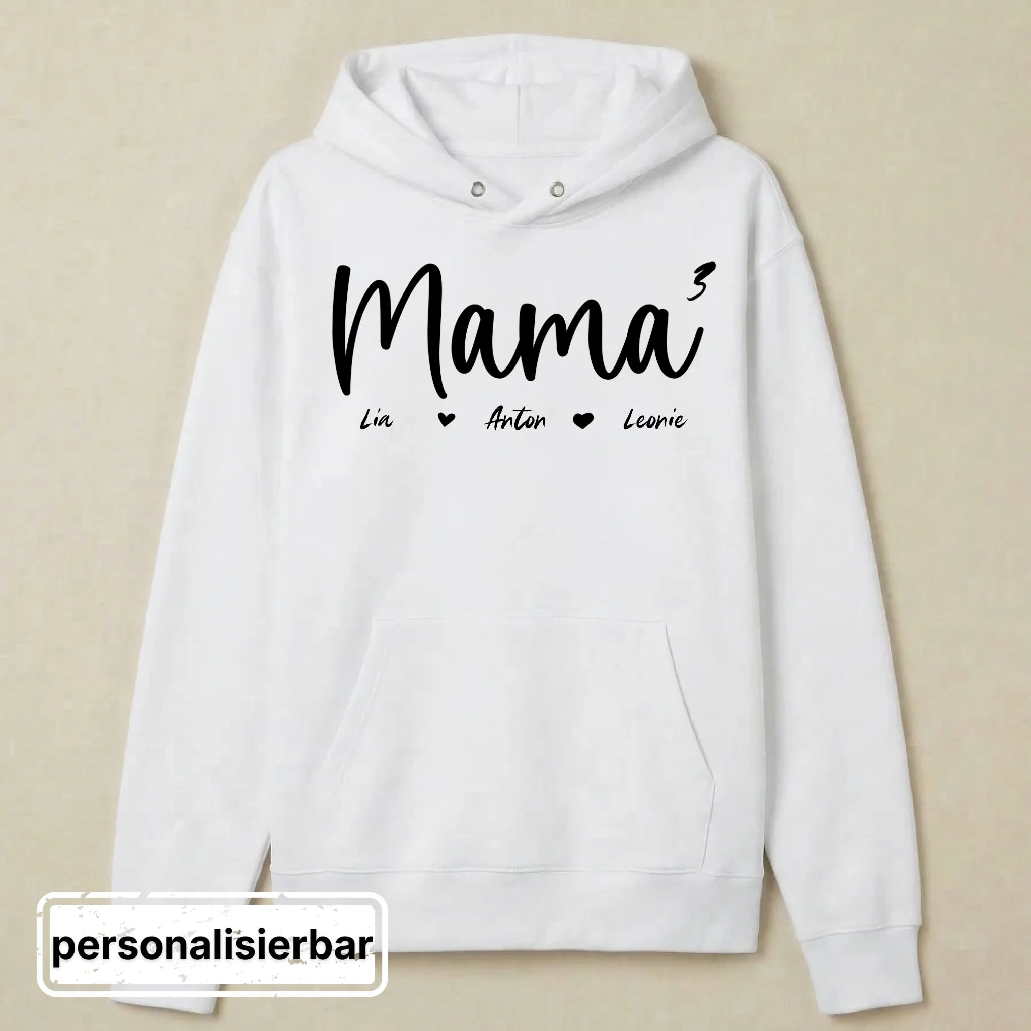 Hoodie front - weiß
