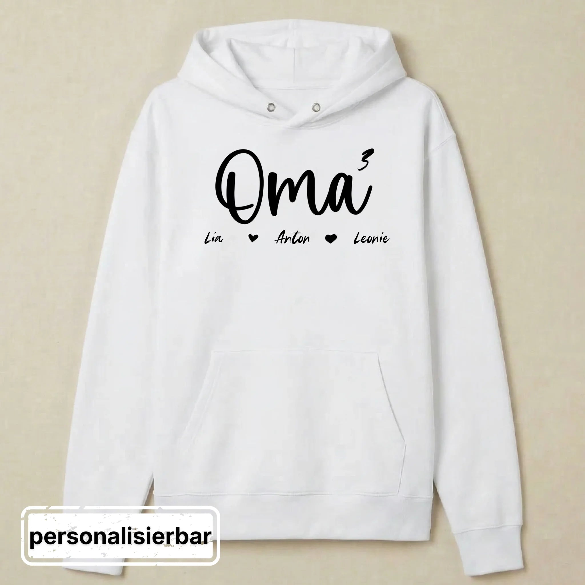 Hoodie front - weiß