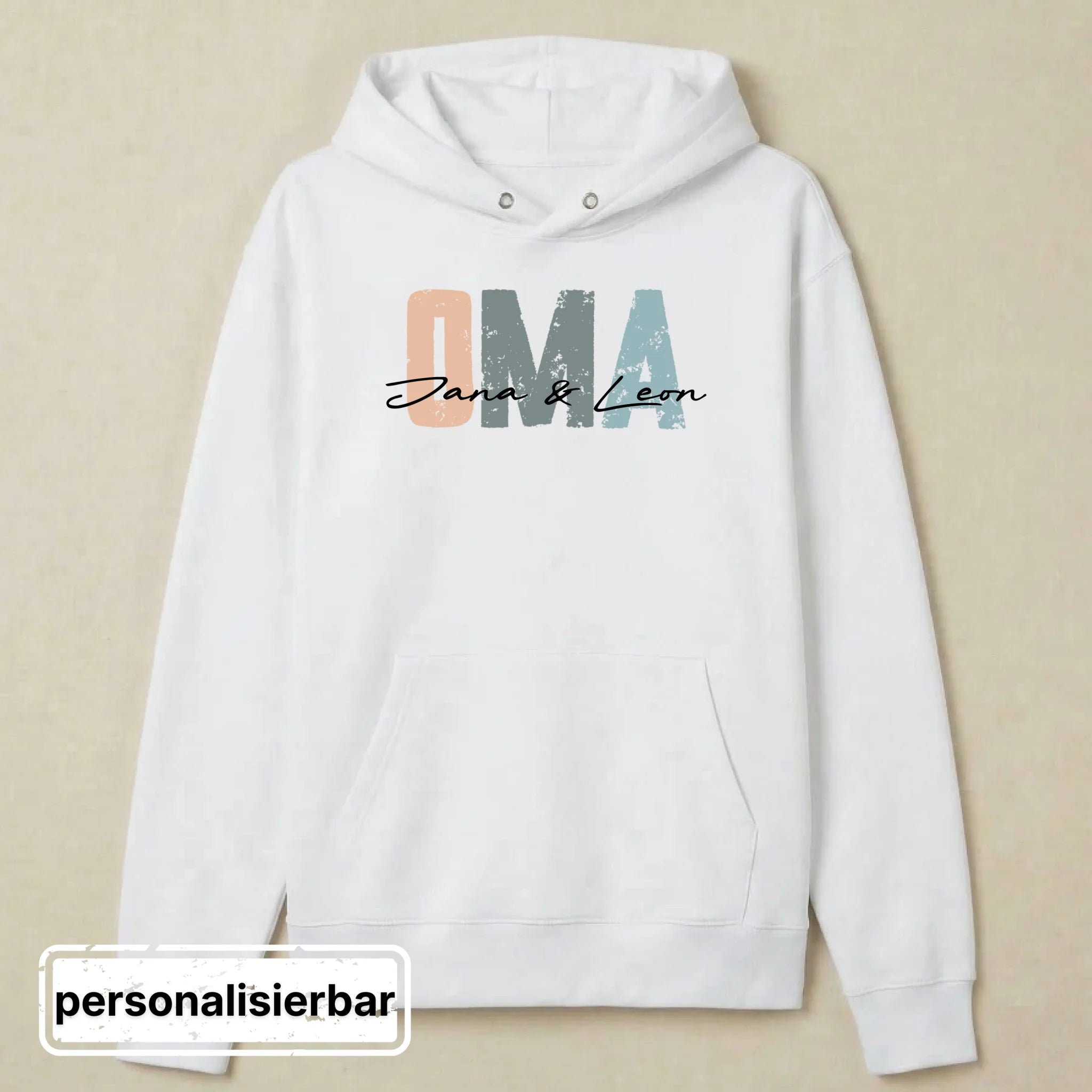 Hoodie front - weiß